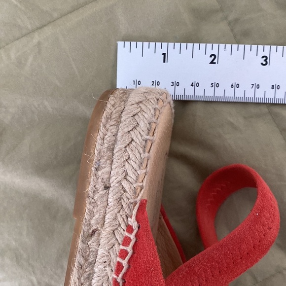 Carmen Saiz orange suede sling back espadrilles euro size 38 us 7.5 - Picture 9 of 11